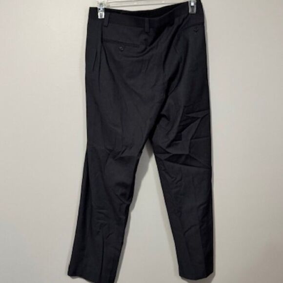 USED Men's Calvin Klein Dress Pants Color Black Charcoal Size 34W/30L - Picture 2 of 2